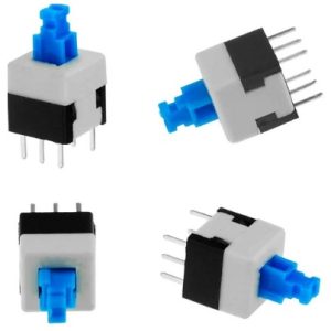 Botón pulsador con enclave 7mm